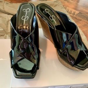 Lowest price Jessica Simpson black wedge